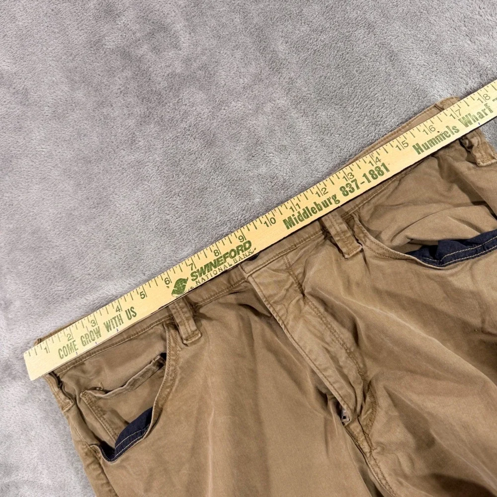 34 Heritage Charisma Pants Men 38x32 Tan Khaki Classic Fit Comfort Rise Trousers